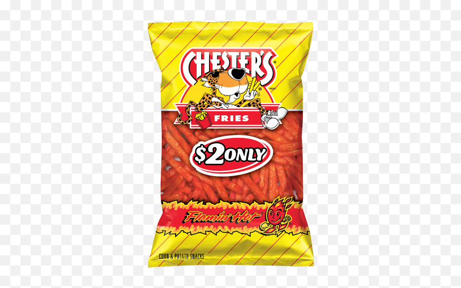Potato Snacks Hot Fries Chips - Chesters Hot Fries Emoji,Hot Cheetos Png