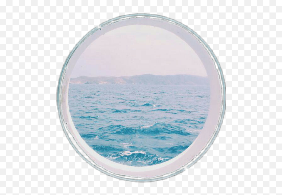Download Hd Sea Aesthetic Blue Tumblr Ftestickers Emoji,Transparent Ocean