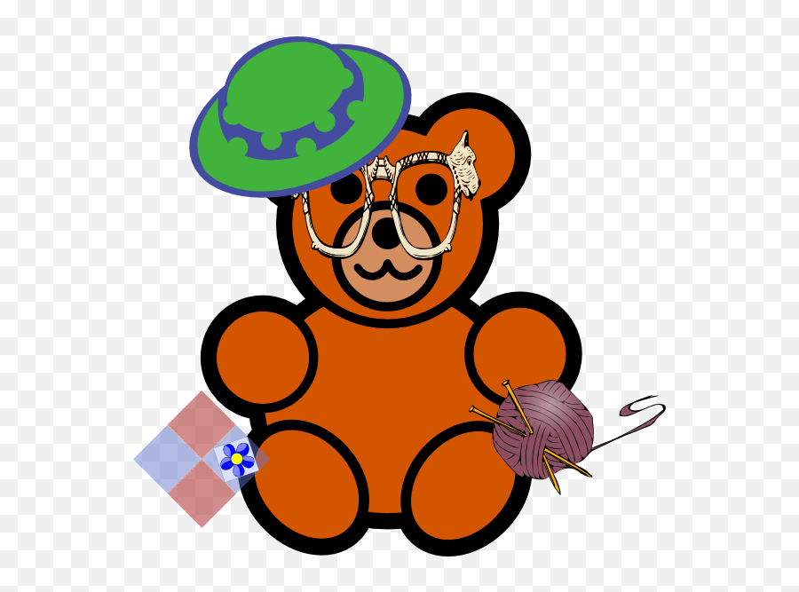 Grandma Bear Clip Art At Clker - Grandma Bear Clipart Emoji,Grandma Clipart