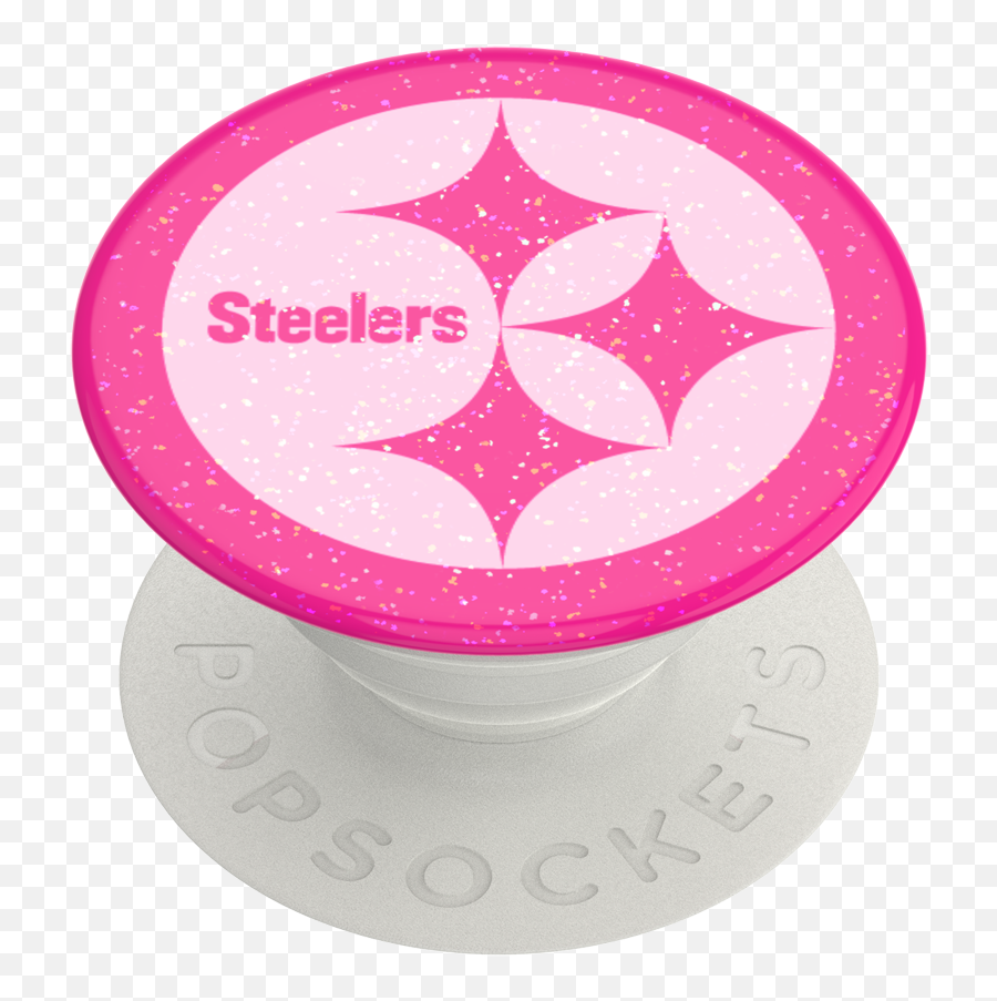 Glitter Steelers Pink Popgrip Popsockets Official Emoji,Steeler Logo Pic