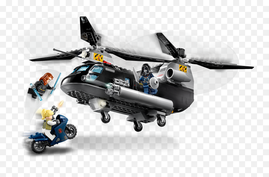 Black Widowu0027s Helicopter Chase 76162 Marvel Buy Online At The Official Lego Shop Be Emoji,Black Widow Transparent
