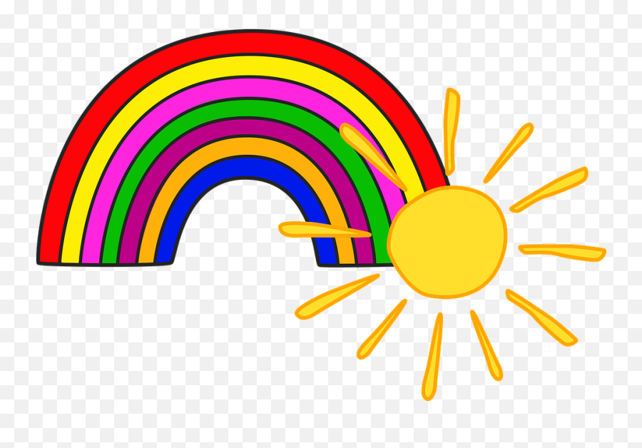 Nature Clipart Rainbow - Regenbogen Bilder Für Kinder Emoji,Nature Clipart