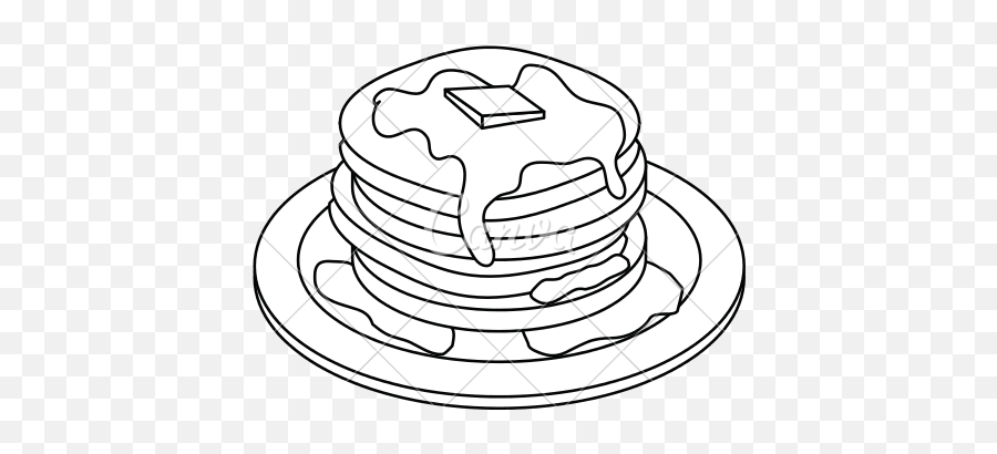 Download Hd Pancakes Drawing At Getdrawings - Pancake Emoji,Pancakes Transparent