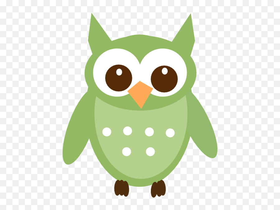 Olive Green Owl Clip Art At Clkercom - Vector Clip Art Emoji,Owl Silhouette Clipart