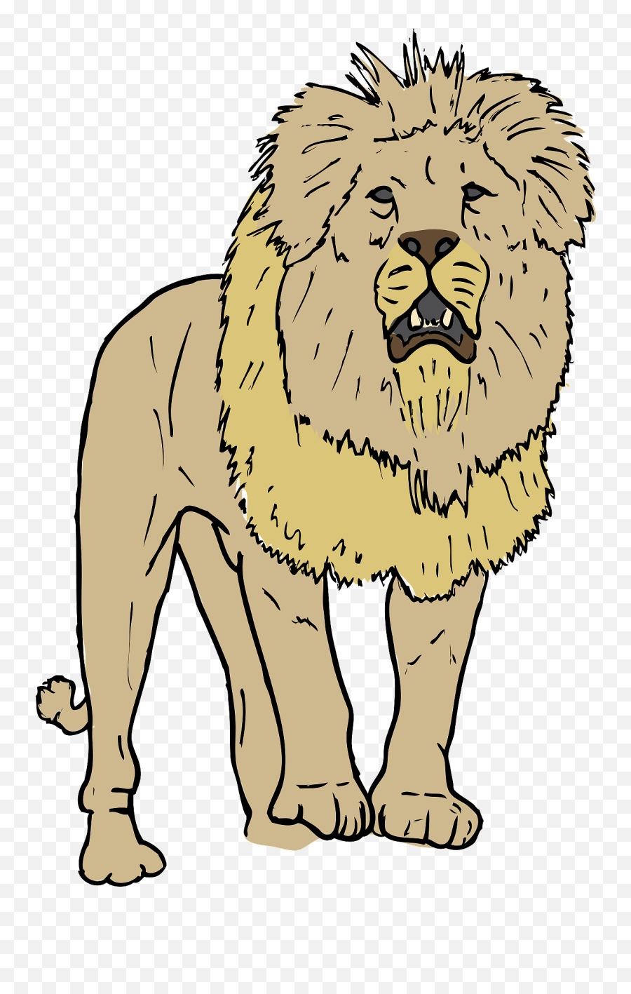 Lion Clipart Free Download Transparent Png Creazilla - Lion Clip Art Emoji,Lion Clipart