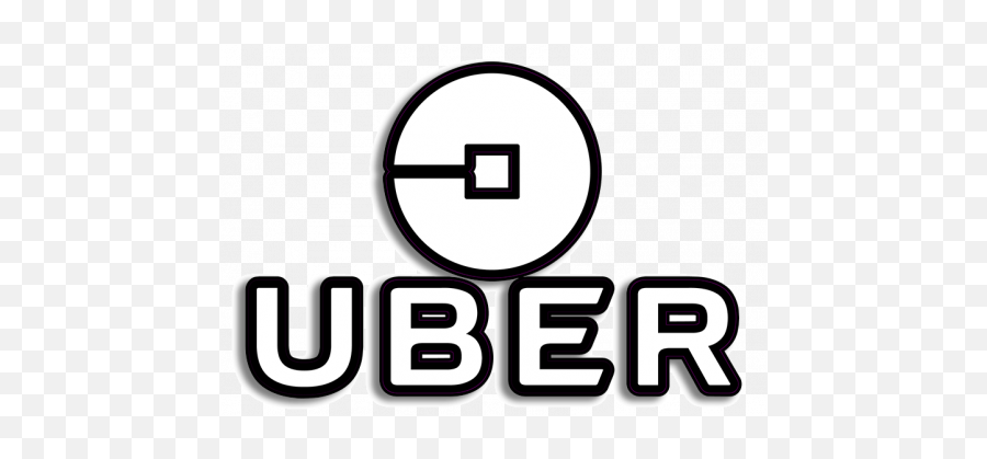 Buy Uber Logo White Premium Vinyl Sticker Gloss Laminated - Dot Emoji,Uber Logo