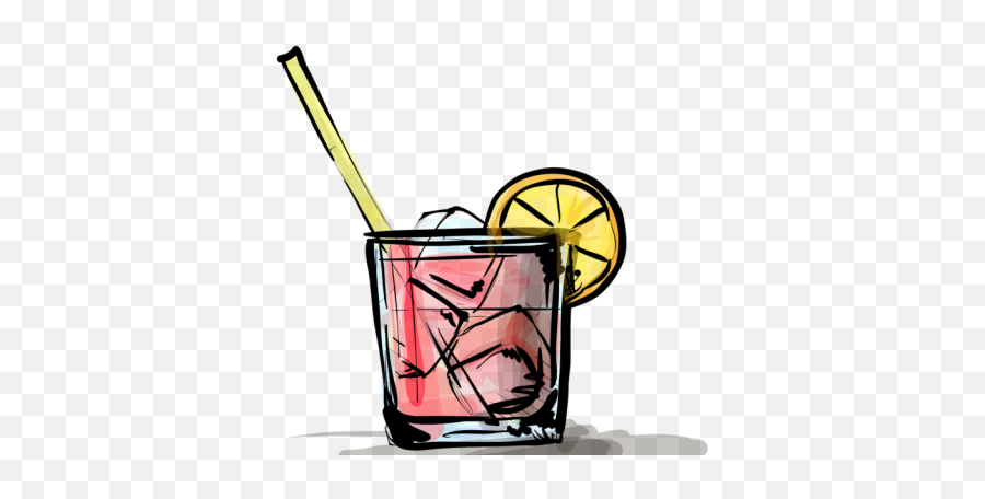 Cocktail Clipart Tipsy - Pink Gin Png Download Full Size Highball Glass Emoji,Cocktail Clipart