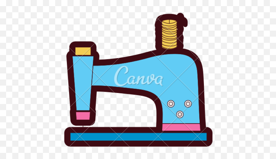 Sewing Machine Clipart Old Fashioned - Stock Illustration Sewing Machine Feet Emoji,Sewing Machine Clipart
