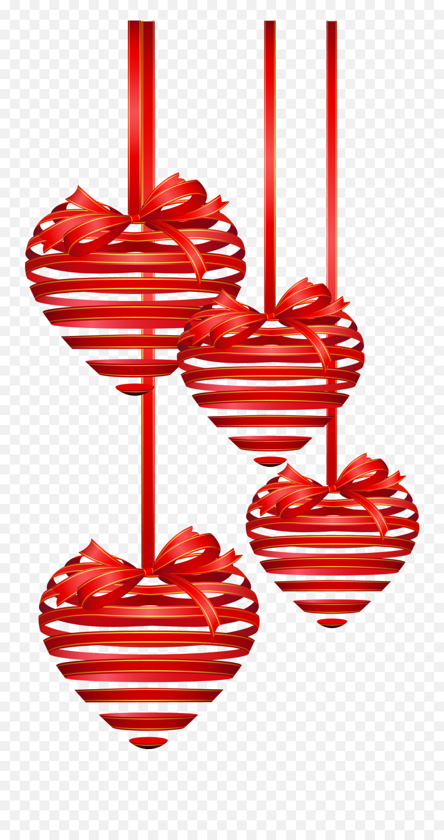 Ornaments Clipart Heart Ornaments Heart Transparent Free - Christmas Heart Hanging Png Emoji,Ornaments Clipart