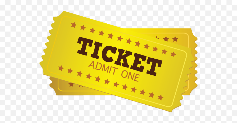 Event Tickets Film Image Admit One Ticket Roll Cinema - Transparent Movie Tickets Png Emoji,Movie Ticket Clipart