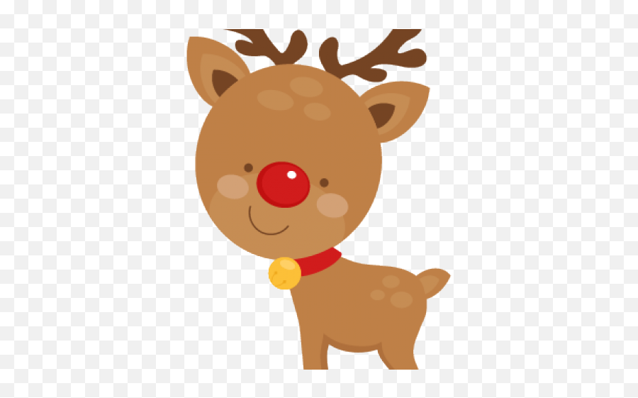 Download Hd Transparent Reindeer - Reindeer Clipart Png Emoji,Reindeer Clipart
