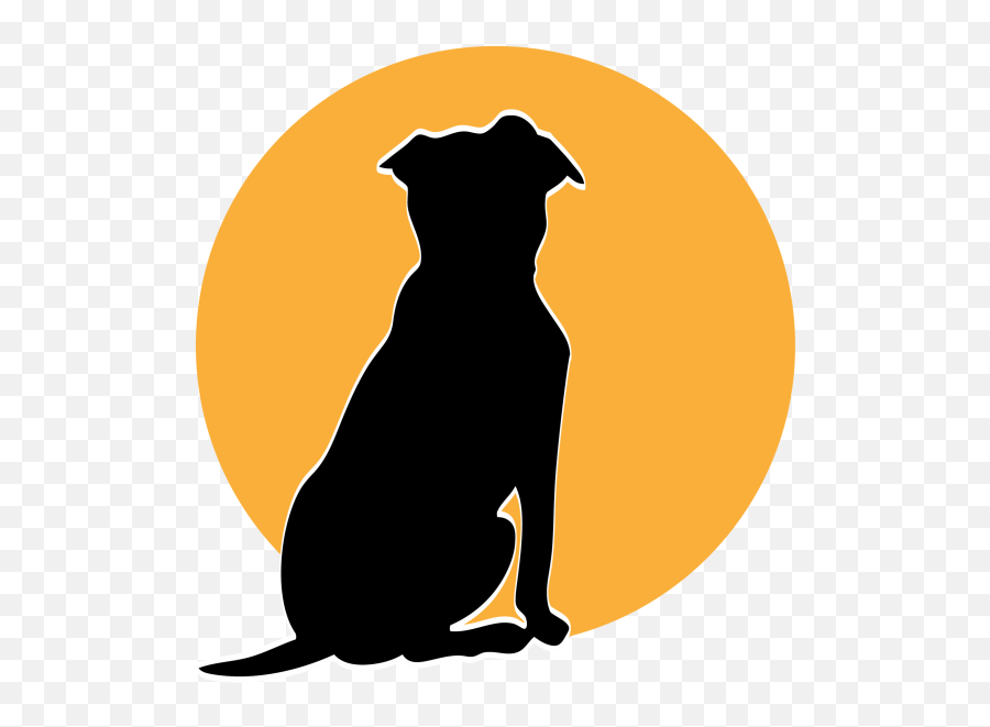Dog Silhouette Logo Free Stock Photo - Dog Sitting Silhouette Emoji,Silhouette Logo