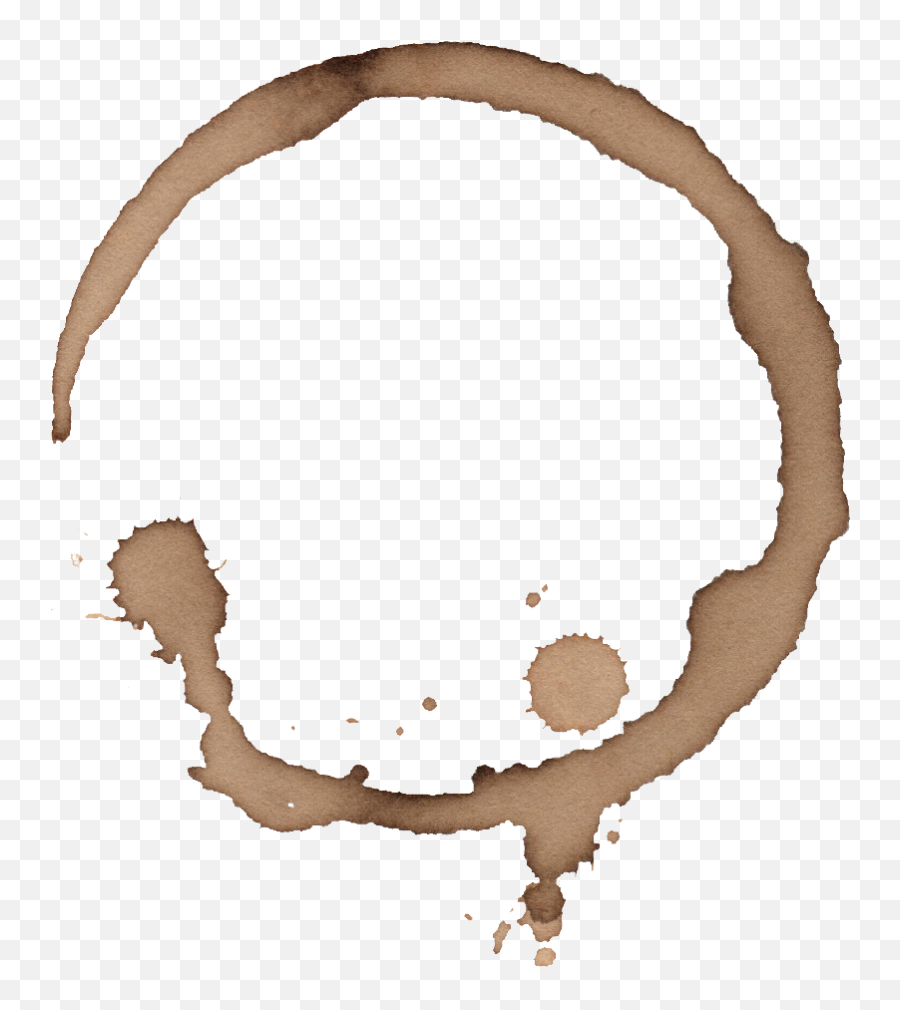 6 Coffee Stain Rings Transparent - Transparent Coffee Ring Stain Emoji,Coffee Png
