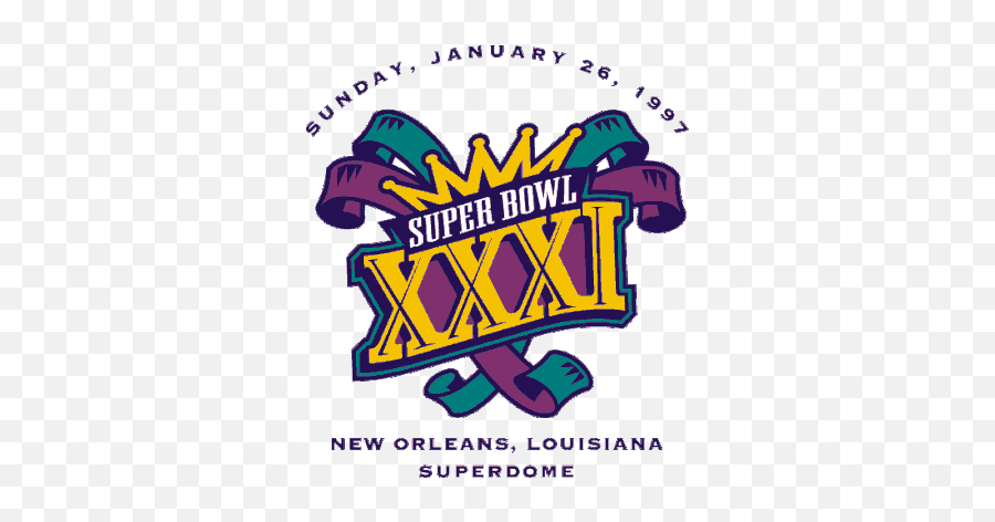 Super Bowl Xxxi - Logo Super Bowl Xxxi Emoji,Super Bowl 54 Logo