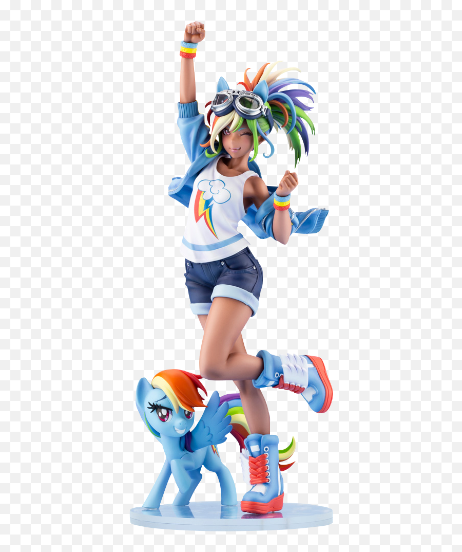 Rainbow Dash Bishoujo Statue Emoji,Wonderbolts Logo