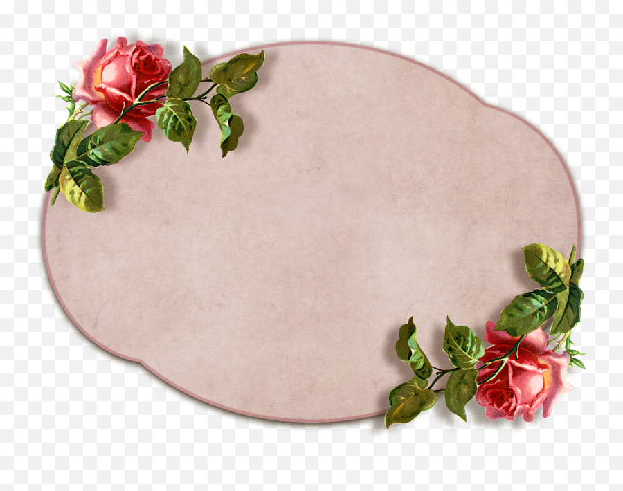 Vintage Roses Label - Free Image On Pixabay Emoji,Vintage Roses Png