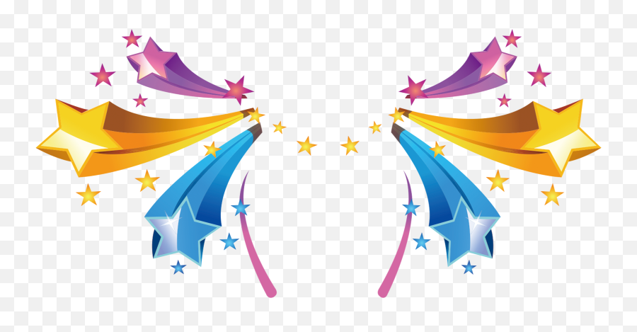 Download Star Colored Color Light - Transparent Colorful Stars Clipart Emoji,Stars Clipart
