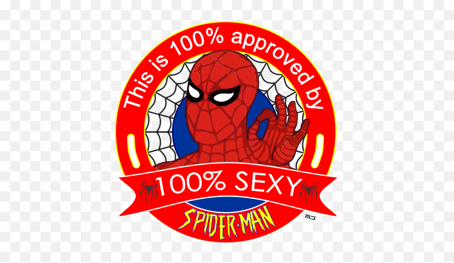 This Is 100 Approved By 100 Sexy Spiderman 60u0027s Spider Emoji,60s Clipart