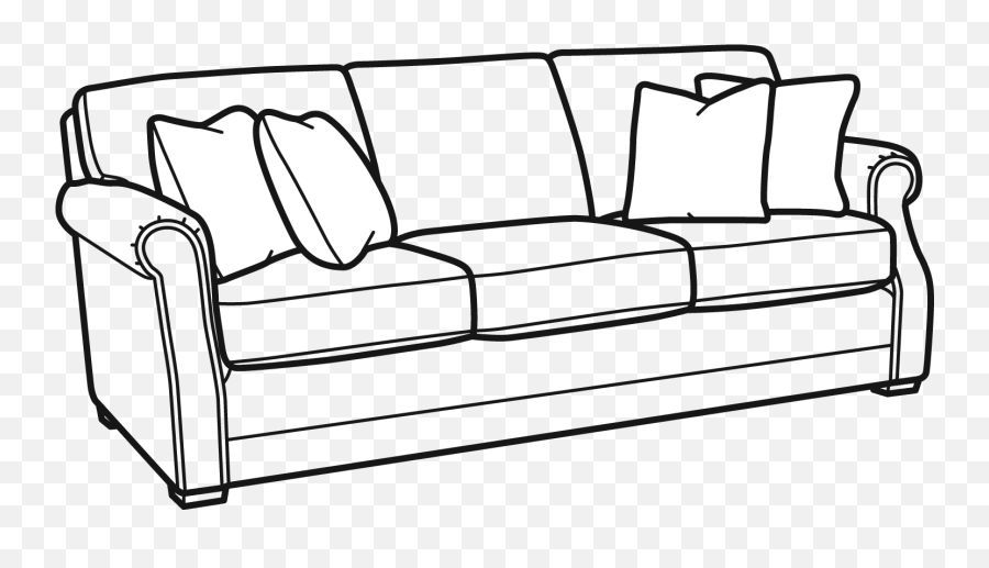 Download Pillow Clipart Bedroom Dresser - Clipart Of Sofa Black And White Emoji,Bedroom Clipart