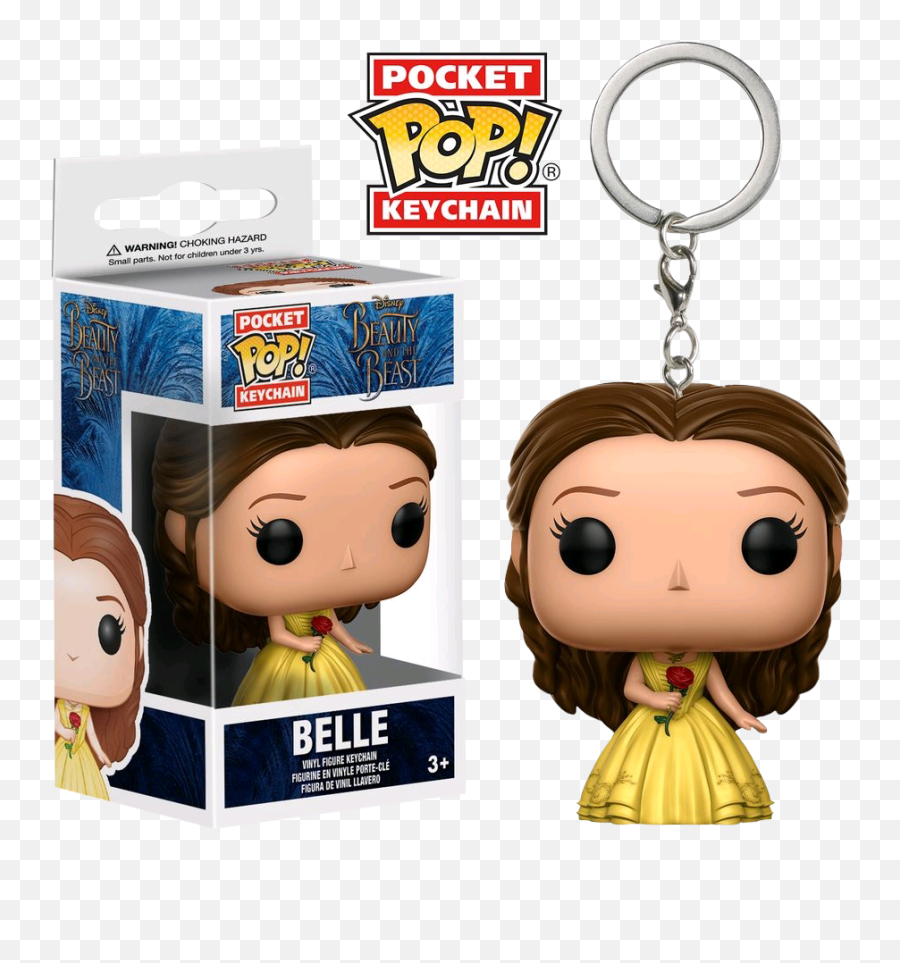 Funko Pocket Pop Keychain - Beauty And The Beast Belle Emoji,Beauty And The Beast Characters Png