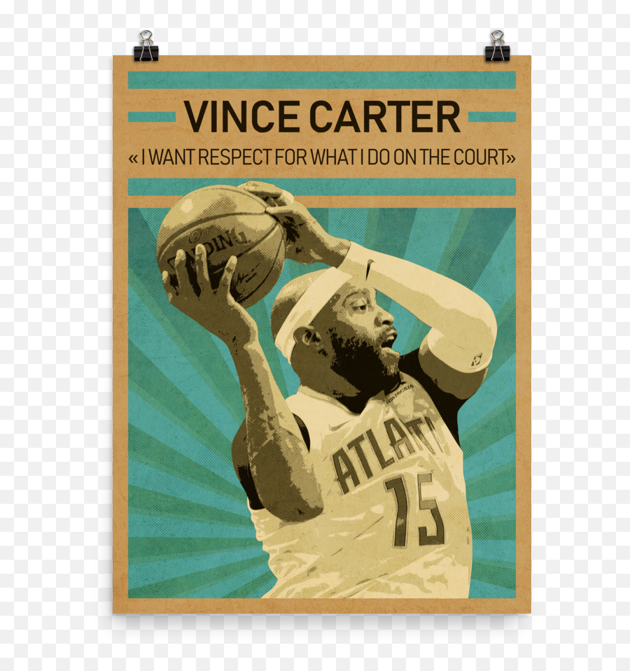 Vince Carter Print Basketball A3 Poster Emoji,Vince Carter Png