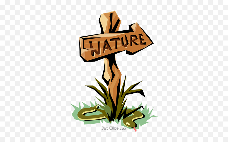 Nature Sign Royalty Free Vector Clip - Nature Sign Clipart Emoji,Nature Clipart