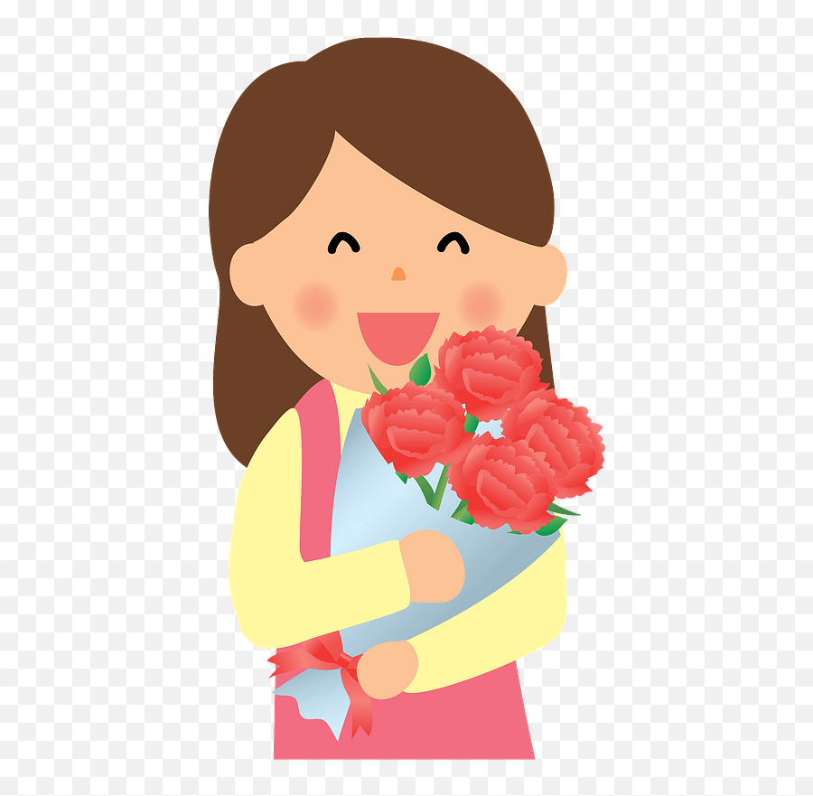 Carnation Bouquet For Motheru0027s Day Clipart Free Download - Happy Emoji,Happy Mothers Day Clipart