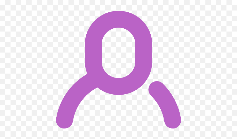 User Avatar Human Profile Face Icon - Bold Purple Emoji,Face Icon Png