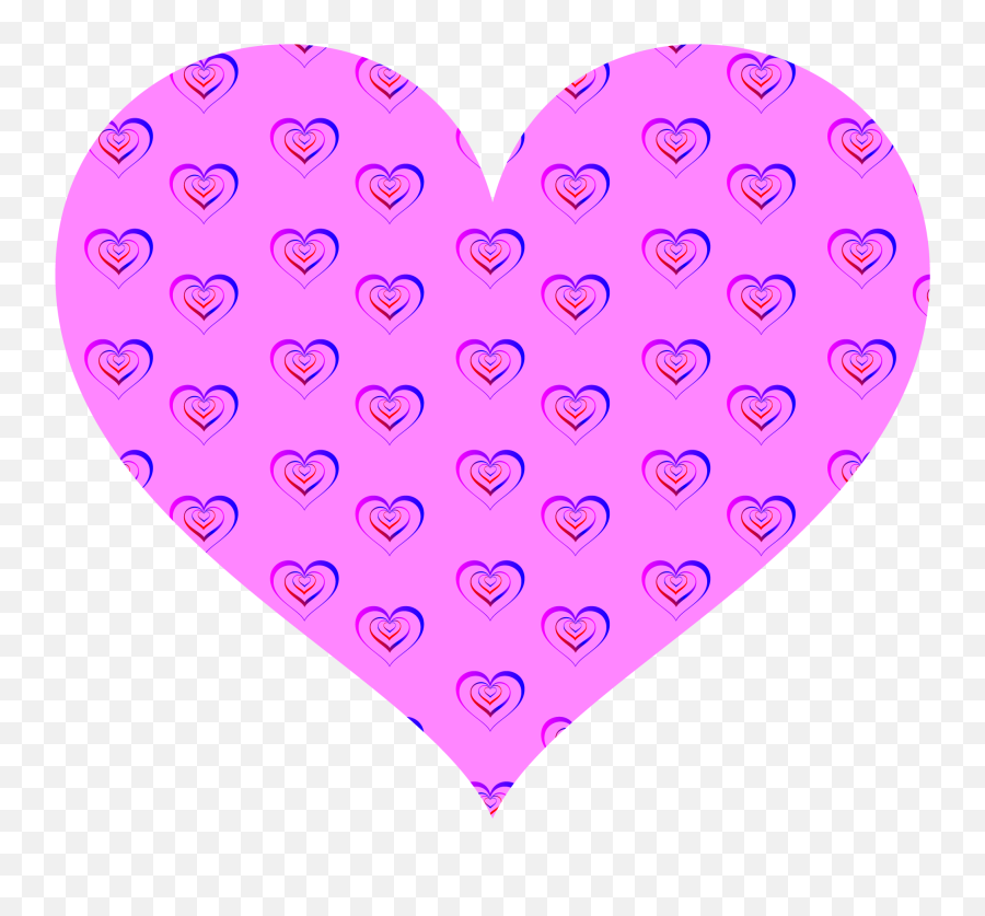 Pink Hearts In A Big Pink Heart As A Drawing Free Image Download Emoji,Pink Hearts Transparent