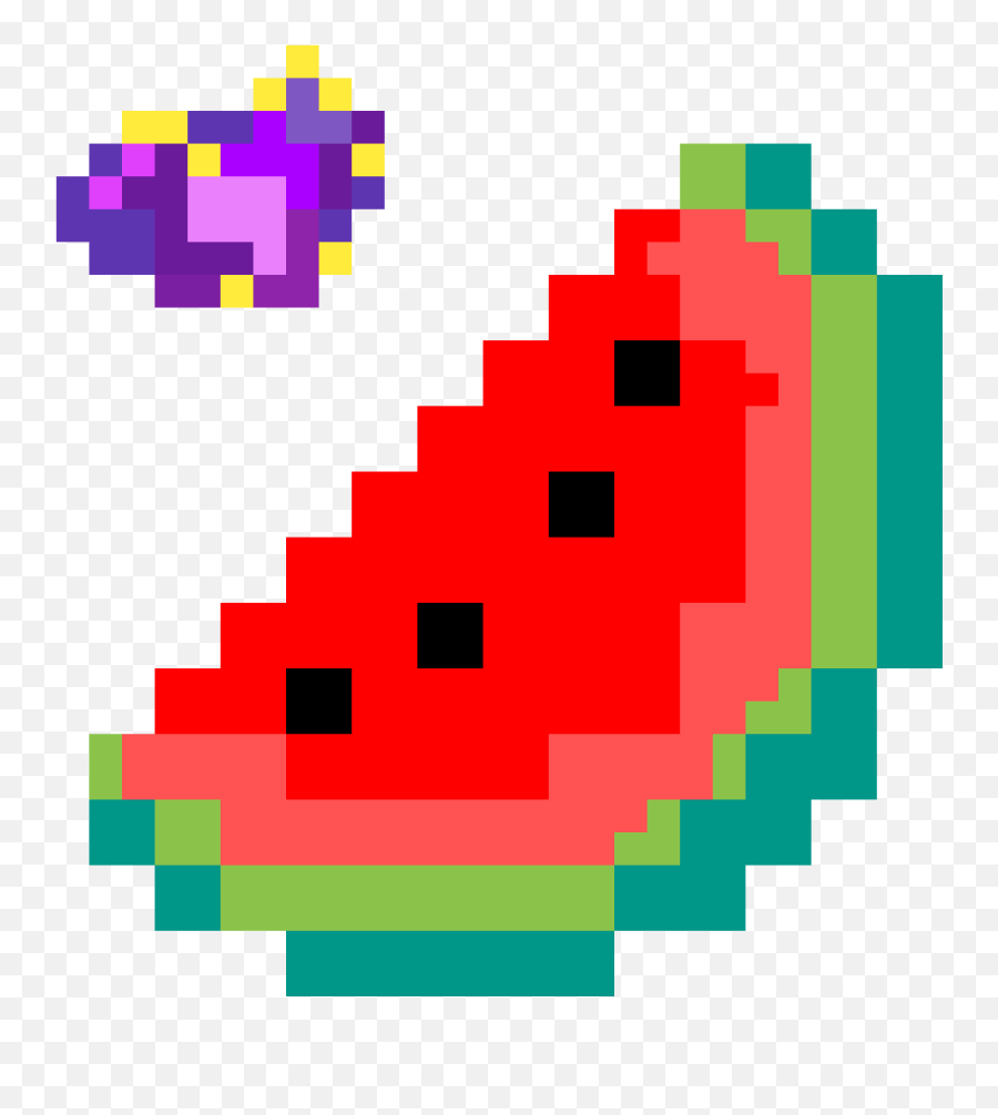 Watermelon Clipart Png - Our Weird Watermelon Watermelon Watermelon Pixel Transparent Emoji,Watermelon Clipart