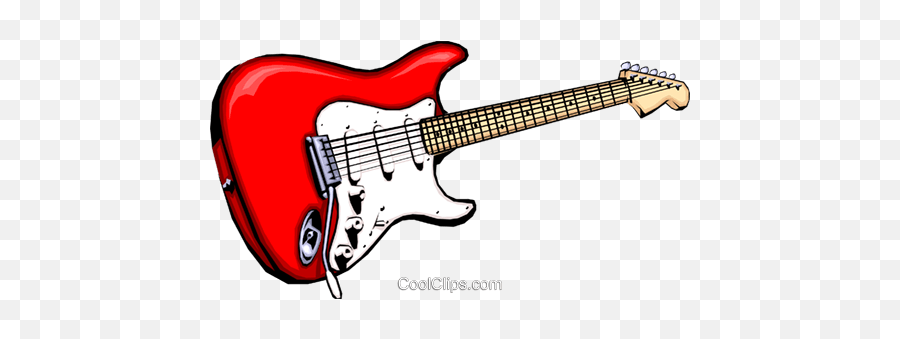 Electric Guitar Royalty Free Vector Clip Art Illustration - Fender Guitar Vector Png Emoji,Electric Guitar Clipart