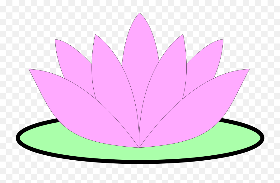 Pink Lotus Flower Clipart - Language Emoji,Lotus Flower Clipart