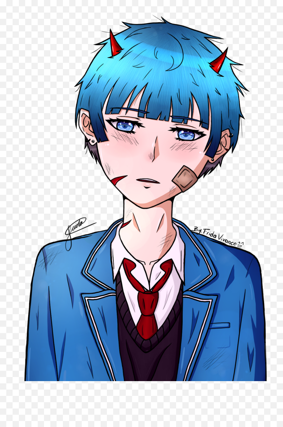 Demon Anime Boy Png Picture Png Mart - Oc Boy Anime Emoji,Anime Boy Png