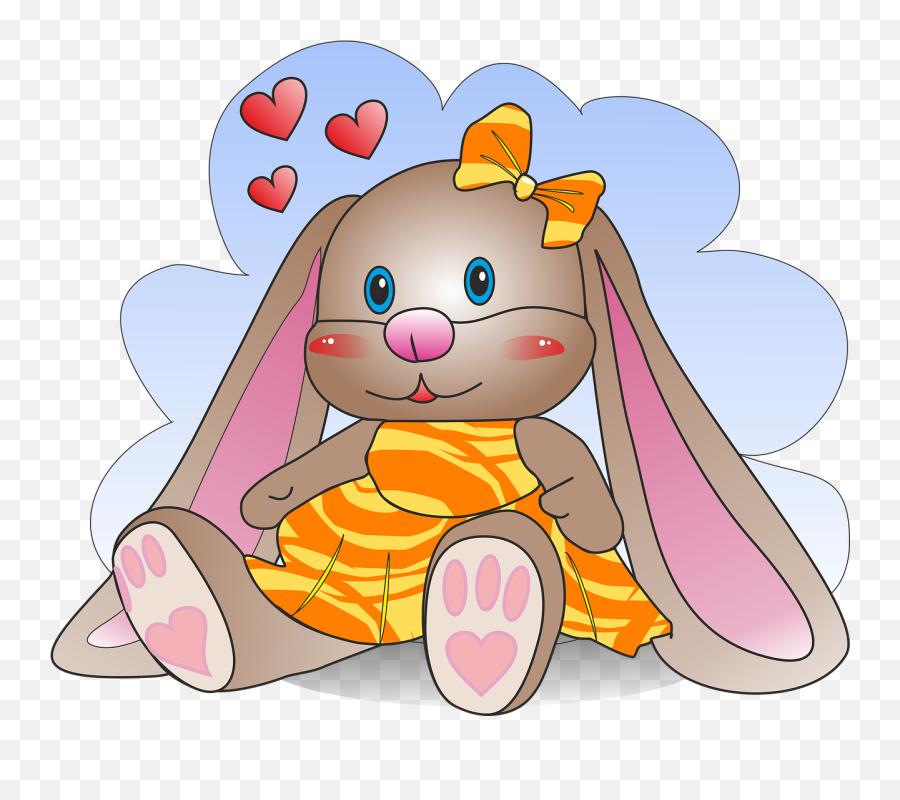 Bunny Hare Figure - Free Image On Pixabay Happy Emoji,Bunny Ears Clipart