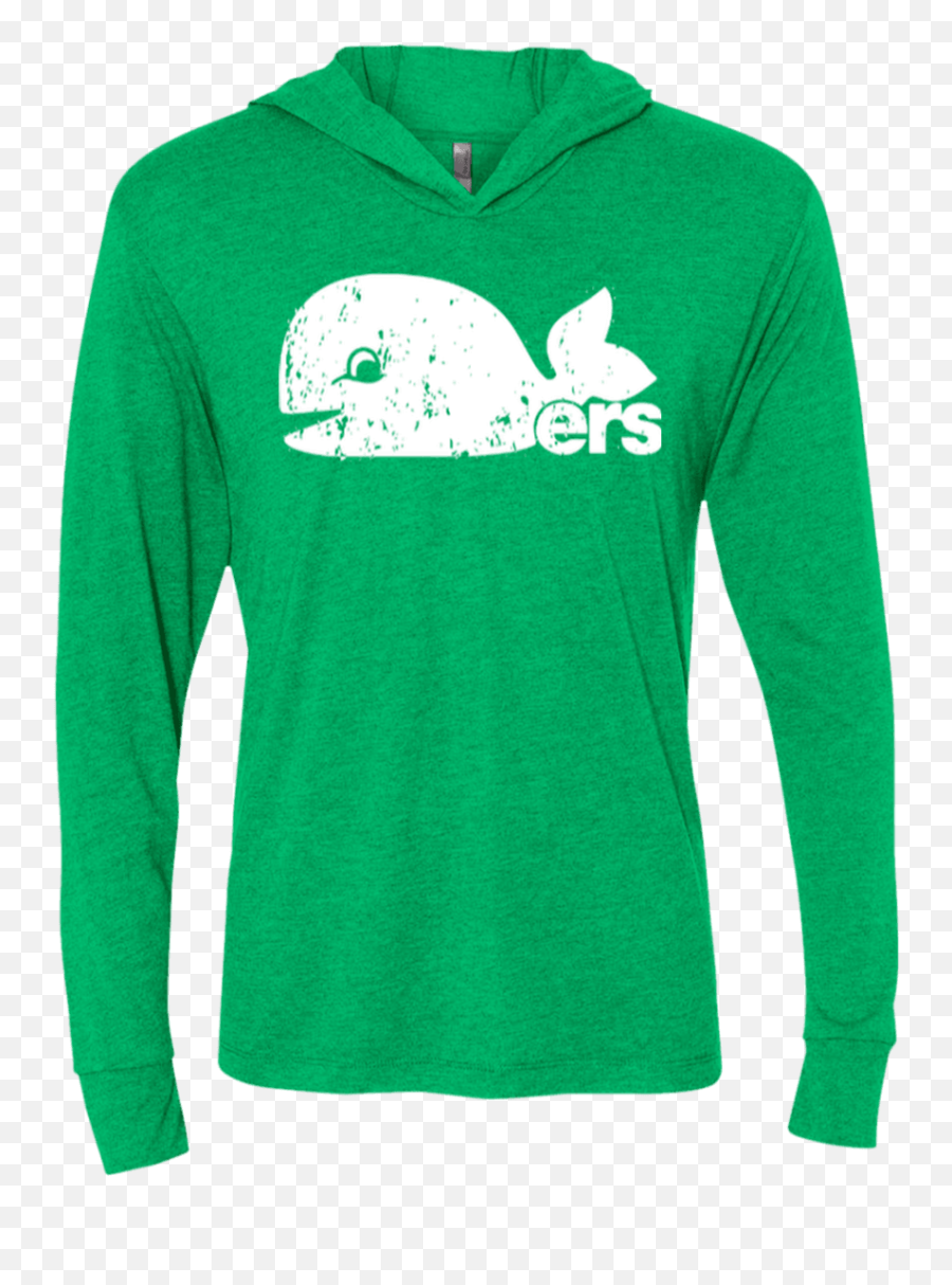Hartford Whalers Pucky Inspired Unisex Triblend Ls Hooded T - Shirt Long Sleeve Emoji,Whalers Logo