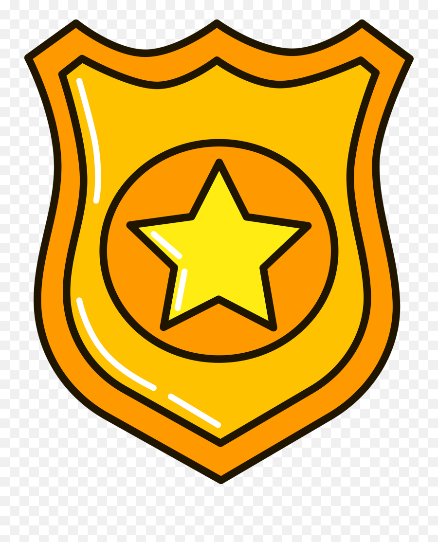Police Badge Clipart - Vertical Emoji,Police Badge Clipart