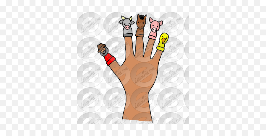 Finger Puppets Picture For Classroom - Finger Puppet Black And White Emoji,Puppets Clipart