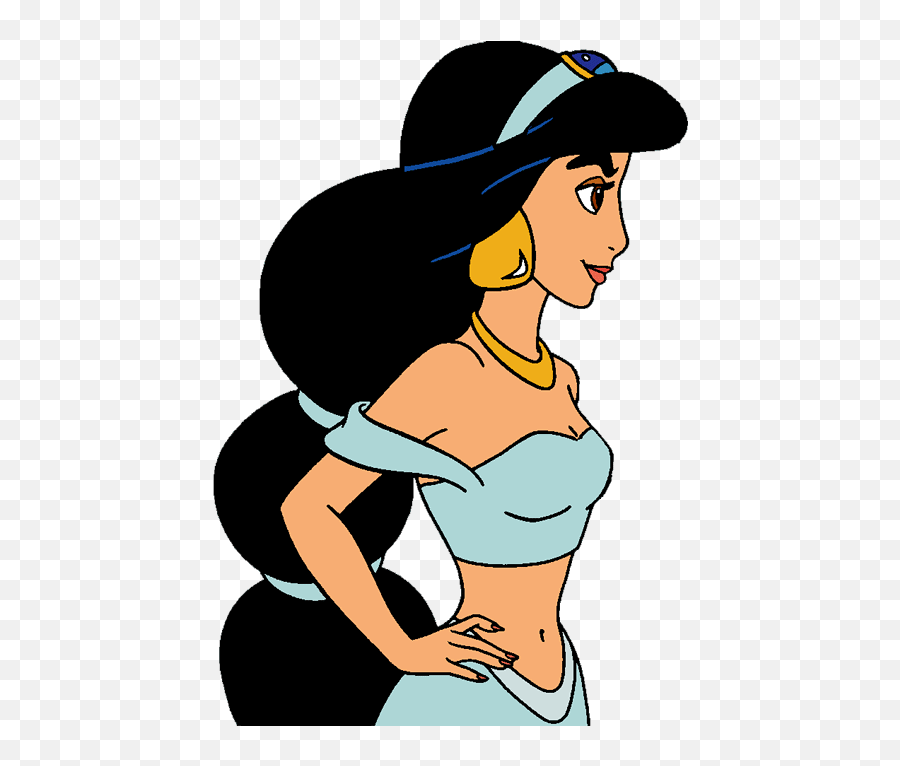 Hasmin Clipart - Disney Princess Litrato 31709400 Fanpop Aladdin Jasmine Side View Emoji,Disney Princess Clipart
