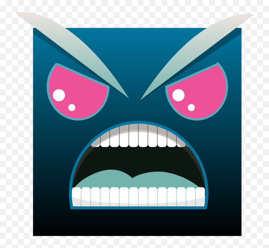 Pinksmileface Png Clipart - Royalty Free Svg Png Angry Face Cartoon Blue Emoji,Angry Face Png