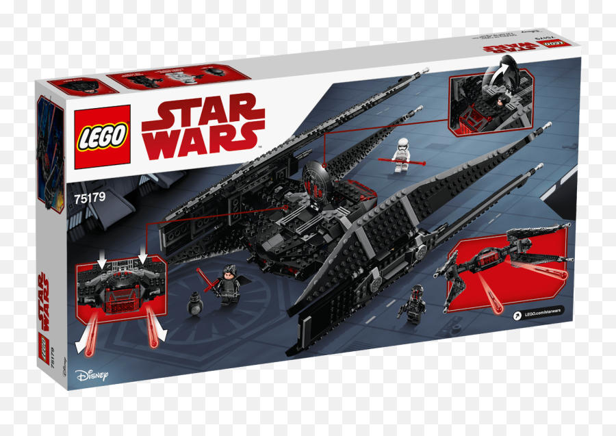 75179 Kylo Renu0027s Tie Fighter - Lego Star Wars Kylo Renu0027s Tie Tie Kylo Ren Lego Emoji,Tie Fighter Png