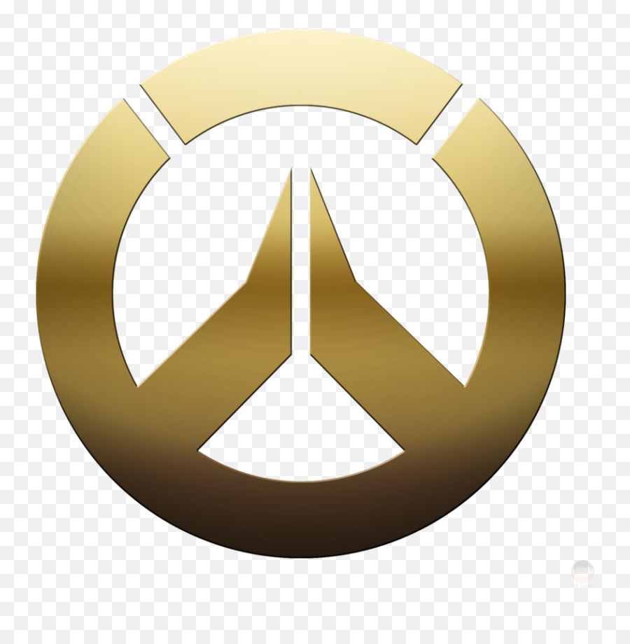 Golden Overwatch Logo Hd Png Download Emoji,Overwatch Symbol Png