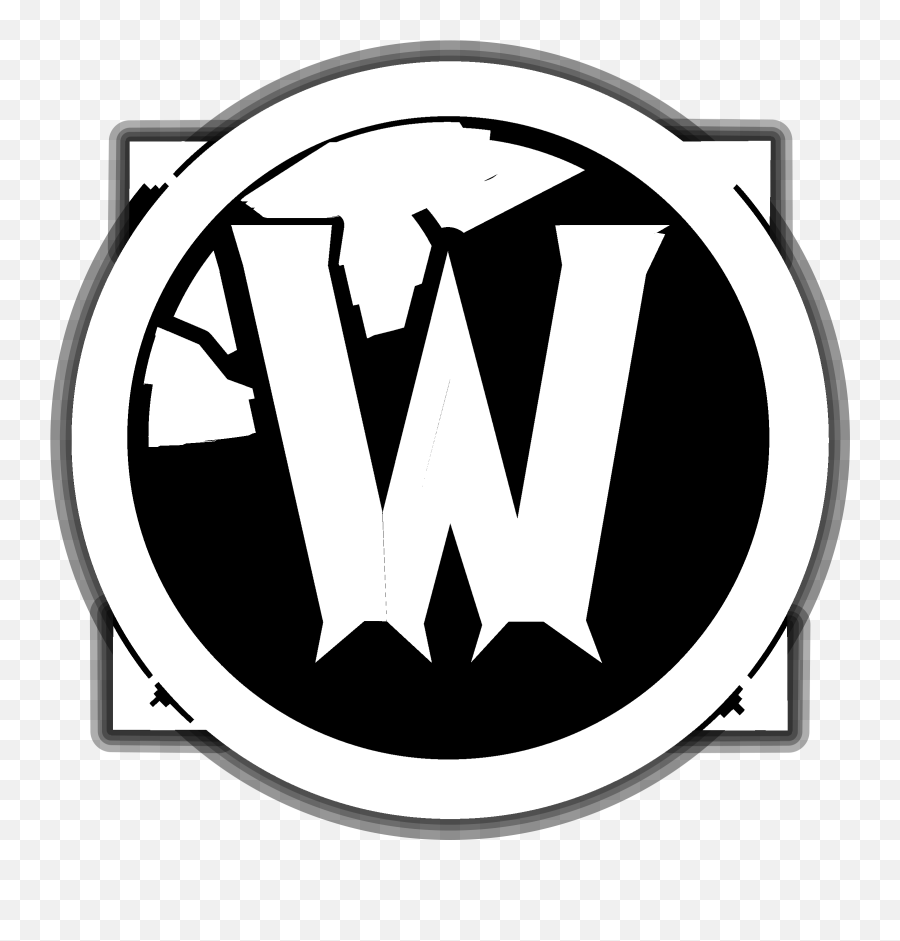 World Of Warcraft Logo Black And White - World Of Warcraft Logo Black And White Emoji,World Of Warcraft Logo