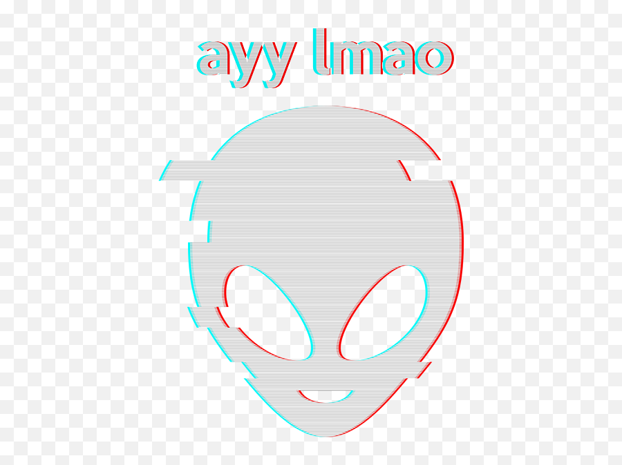 Vaporwave Ayy Lmao Meme Glitch Art Design Style Alien Face Emoji,Alien Face Png