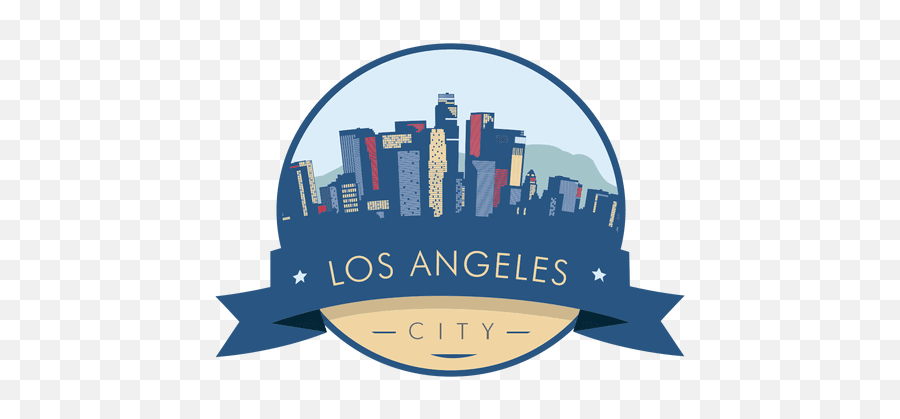 Los Angeles Skyline Badge - Los Angeles Png Emoji,Los Angeles Logo