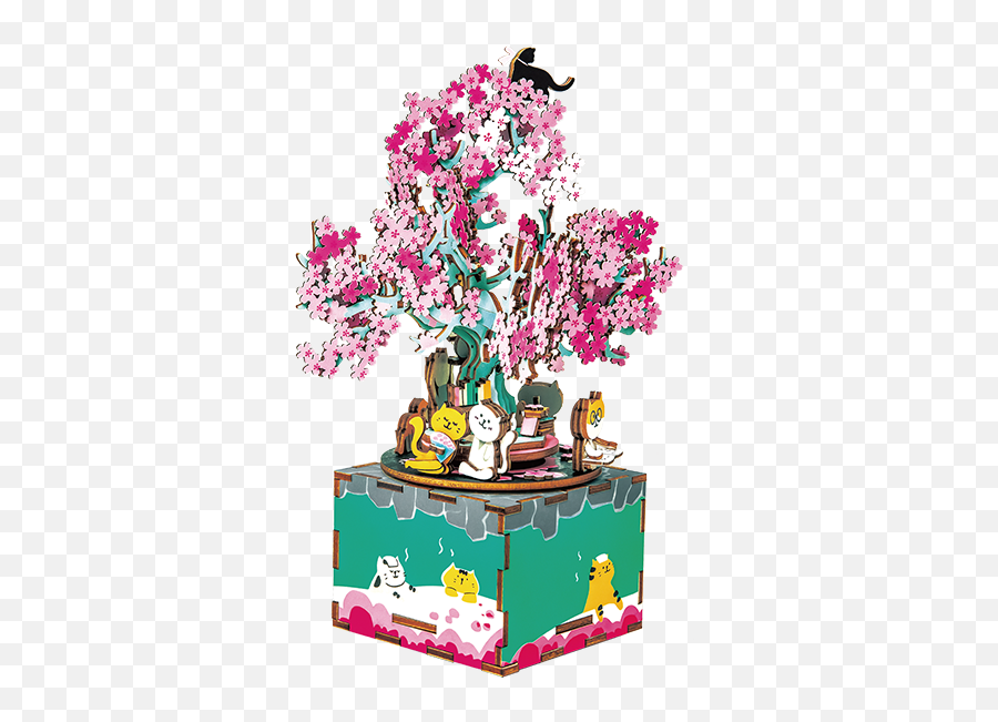 Cherry Blossom Tree Am409 - Cherry Blossom Music Box Emoji,Cherry Blossom Transparent