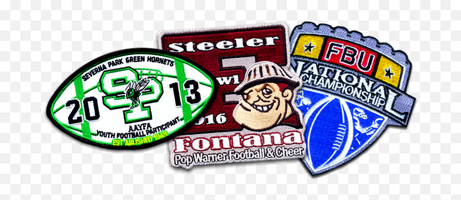 Football Iron On Patches - Make Custom Patches Custom Football Patches Emoji,Steeler Logo