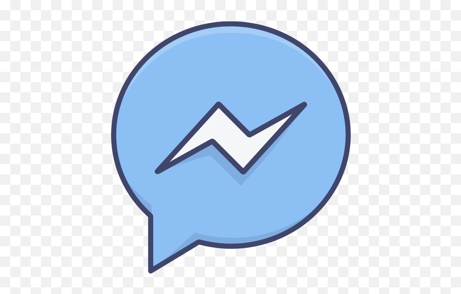 Facebook Messenger Logo Social Media Free Icon Of Logo Brand - Messenger Facebook Logo Emoji,Messenger Logo