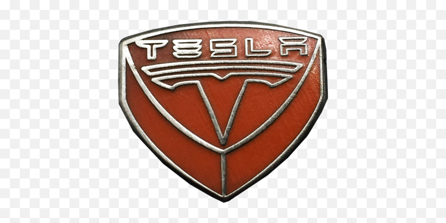 Tesla Pill Pin - Solid Emoji,Telsa Logo