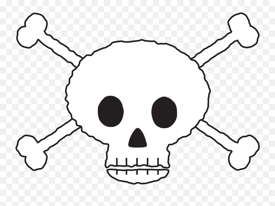 Skull Crossbone - Clipart Best Dot Emoji,Scull And Crossbones Clipart
