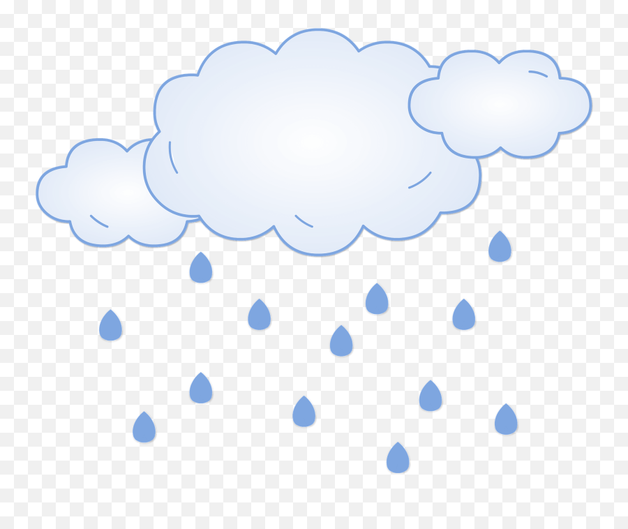 Rain Clipart Free Download Transparent Png Creazilla - Dot Emoji,Raining Clipart